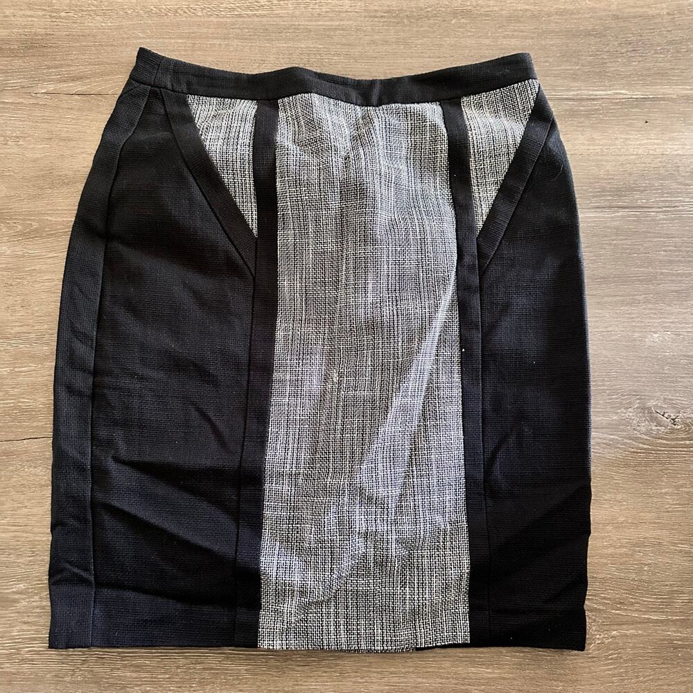 Calvin Klein Pencil Skirt Black Gray Size 12